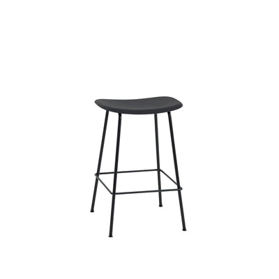 muuto fiber counter stool black/black tube base available at someday designs. #colour_black
