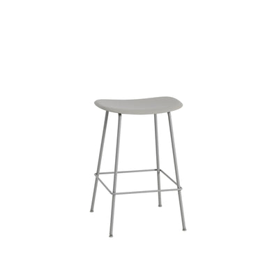 muuto fiber counter stool grey/grey tube base available at someday designs. #colour_grey