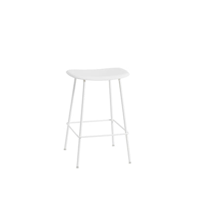muuto fiber counter stool natural white/white tube base available at someday designs. #colour_white
