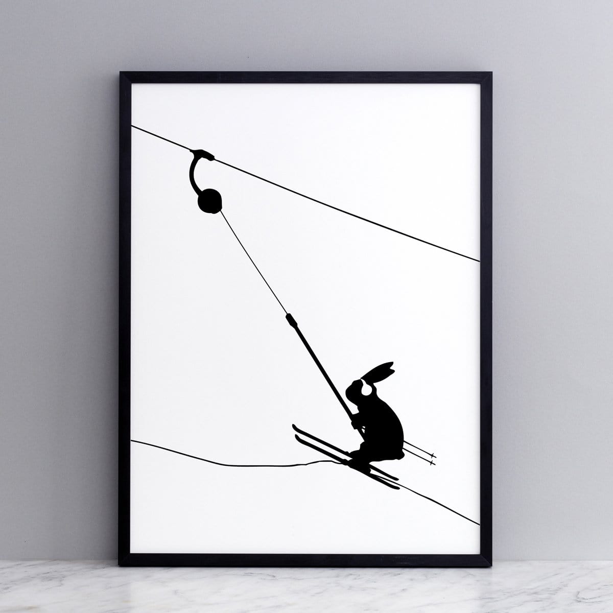 HAM Button Lift Rabbit Print | wall art at someday designs