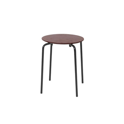 Ferm Living Herman stool with black legs. Shop online at someday designs. #colour_red-brown