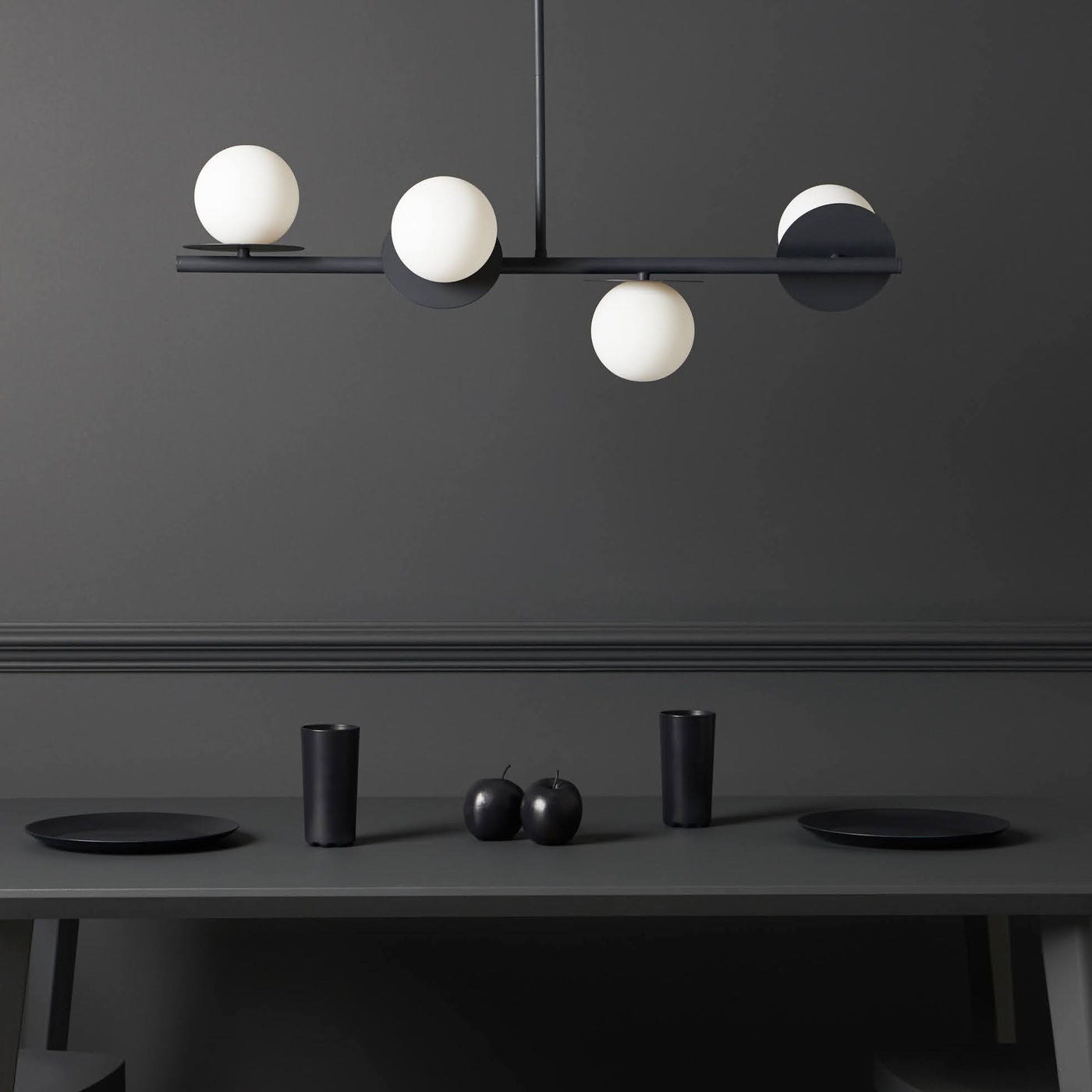 Houseof Opal Disk Ceiling Light. British design at someday designs. #colour_charcoal-grey