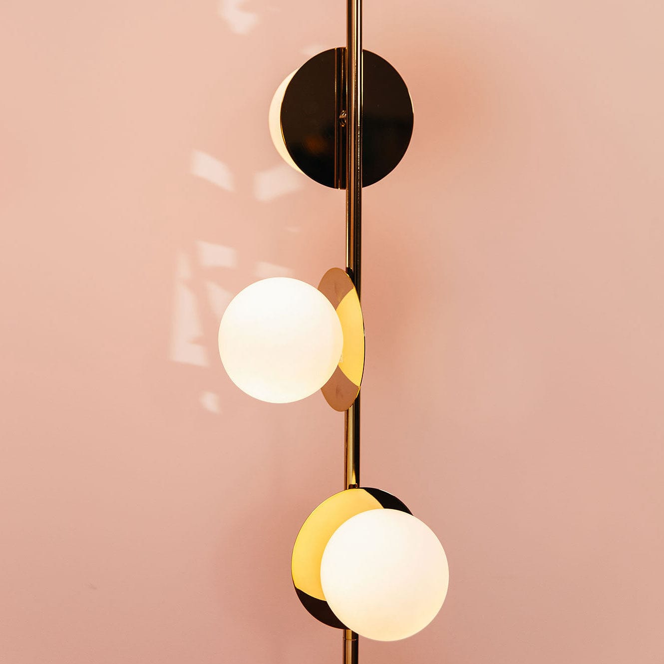 Houseof Opal Disk Floor Light. British design at someday designs. #colour_brass