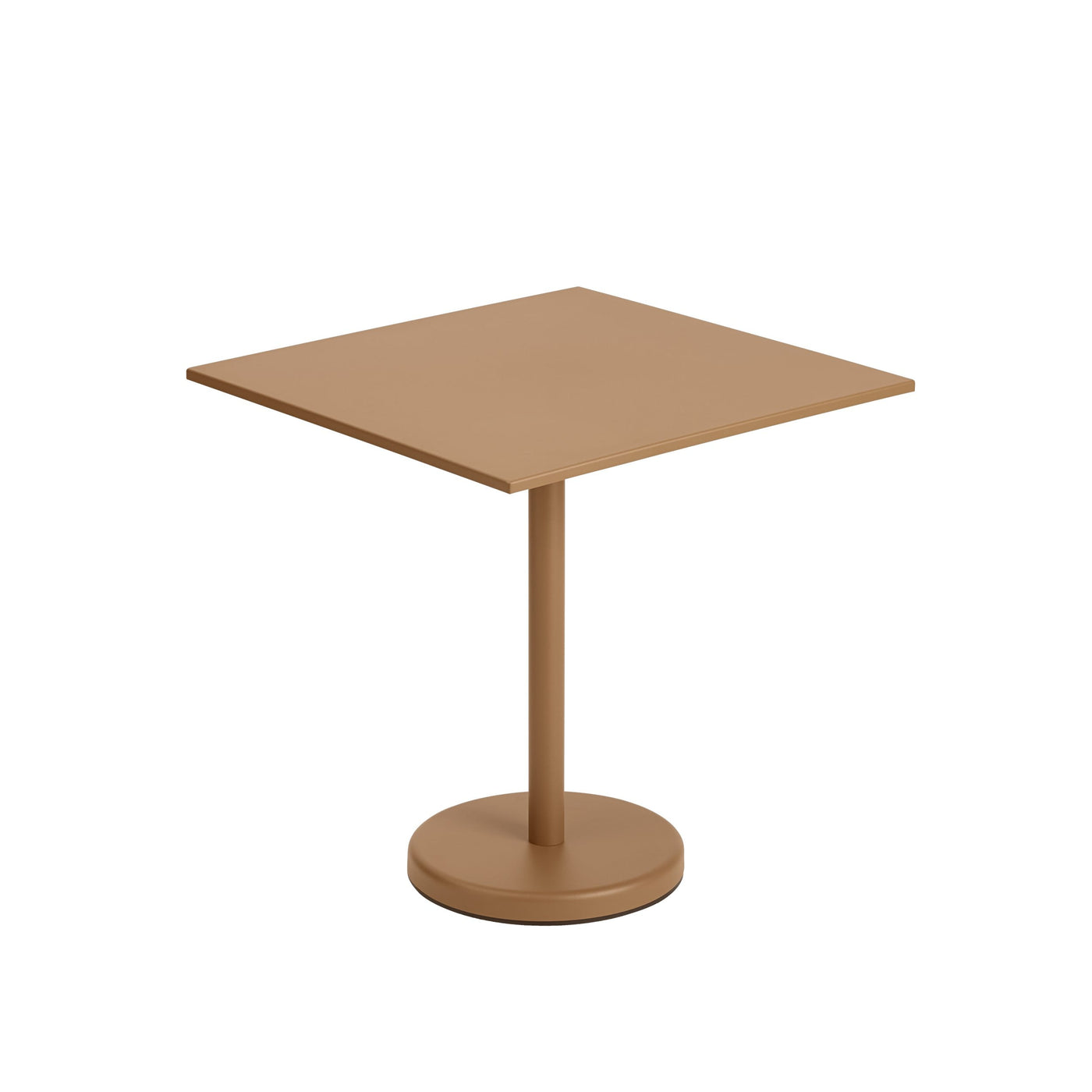 Muuto Linear Steel Cafe Table Square. Shop online at someday designs. #colour_burnt-orange