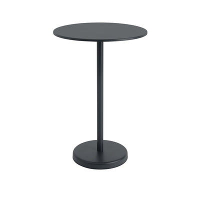 Muuto Linear Steel Cafe Table 105cm height. Shop outdoor furniture at at someday designs. #colour_black