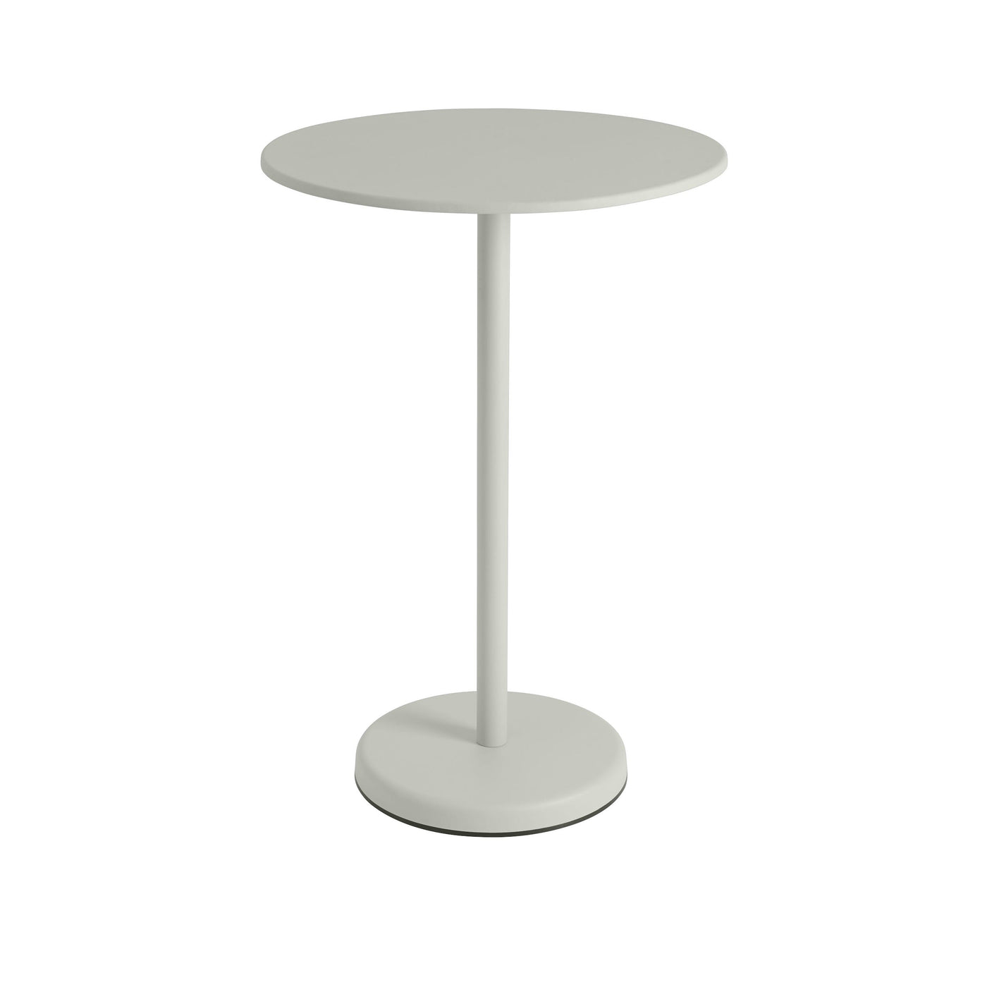 Muuto Linear Steel Cafe Table 105cm height. Shop outdoor furniture at at someday designs. #colour_grey