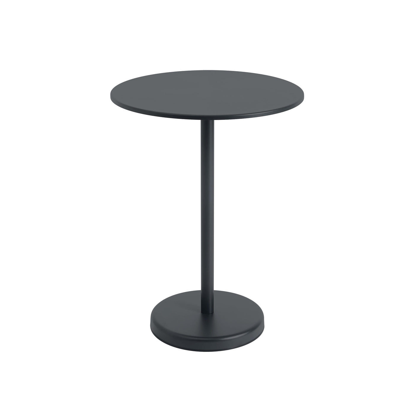 Muuto Linear Steel Cafe Table 95cm height. Shop outdoor furniture at at someday designs. #colour_black