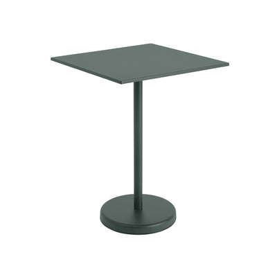 Muuto Linear Steel Cafe Table Square. Shop outdoor furniture at someday designs. #colour_dark-green