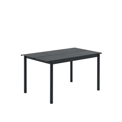 Muuto Linear Steel Table 140x75 in black, available from someday designs #colour_black