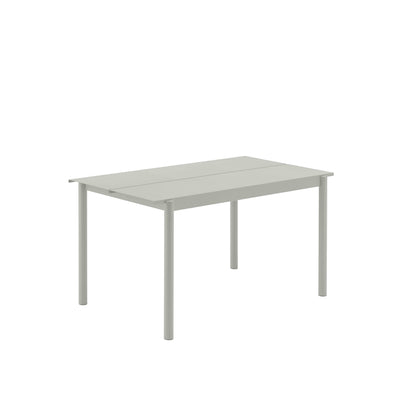 Muuto Linear Steel Table 140x75, outdoor furniture at someday designs #colour_grey