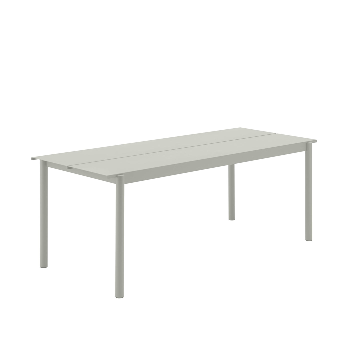 Muuto Linear Steel Table 200x75, outdoor furniture at someday designs #colour_grey
