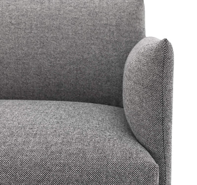 Muuto Outline Sofa in Hallingdal 166 grey fabric. Made to order from someday designs. #colour_hallingdal-166