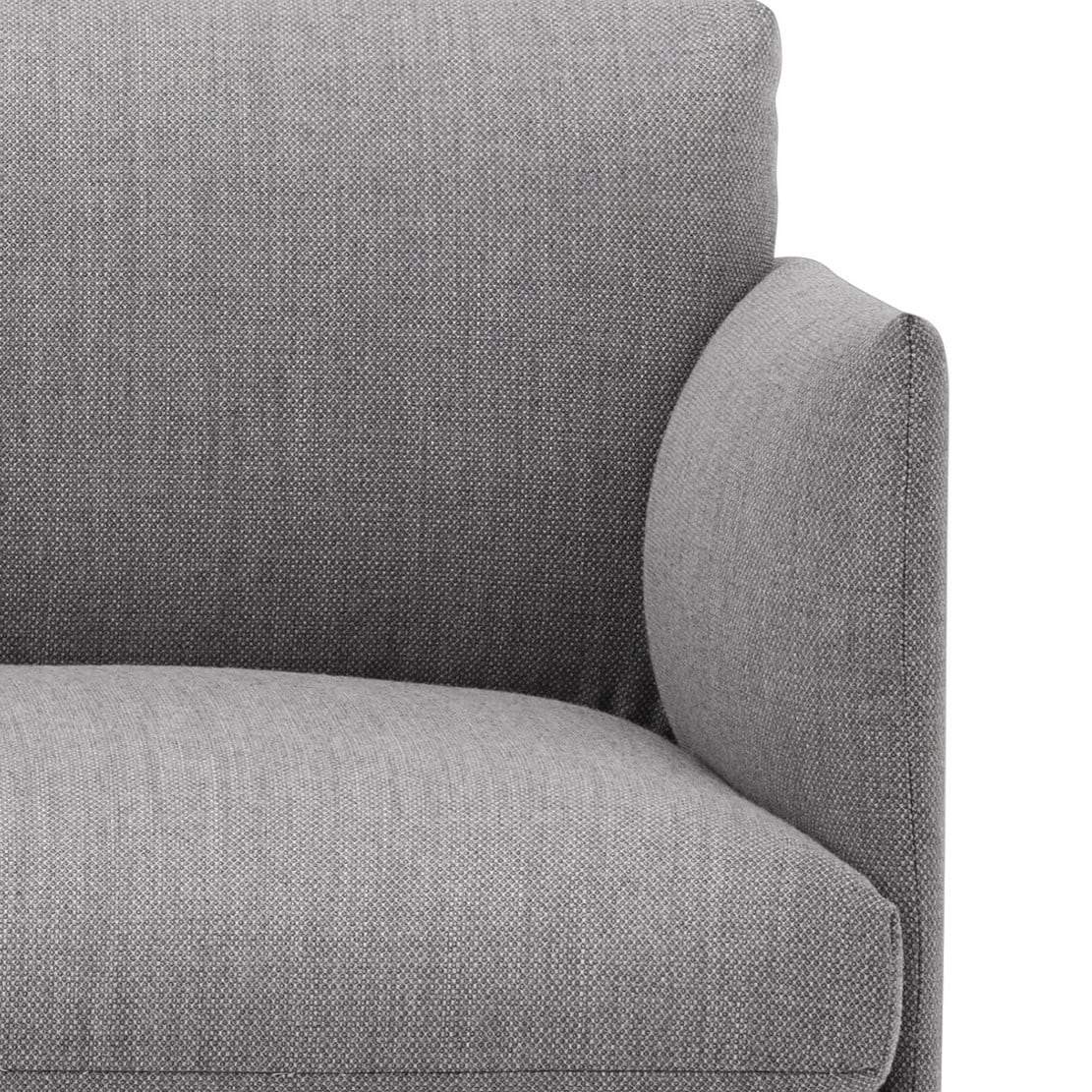 Muuto Outline Sofa Studio in fiord 151 grey fabric. Made to order from someday designs.  #colour_fiord-151