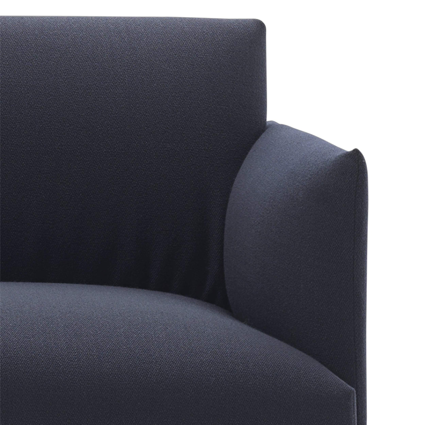 Muuto Outline Sofa in blue fabric. Made to order from someday designs. #colour_vidar-554