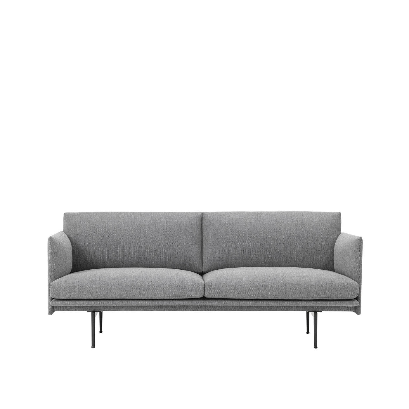 Muuto Outline 2 seater sofa in Fiord 151 grey. Made to order from someday designs