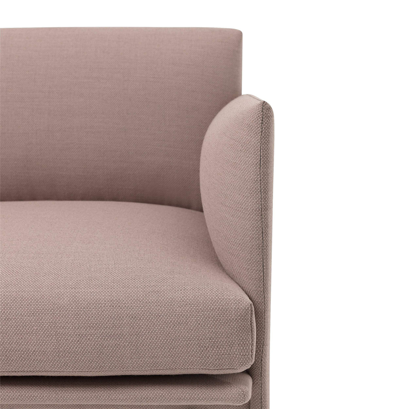 Fiord 551 by Kvadrat. Pink fabric for made-to-order Muuto Outline sofas. Order free fabric swatches at someday designs. 