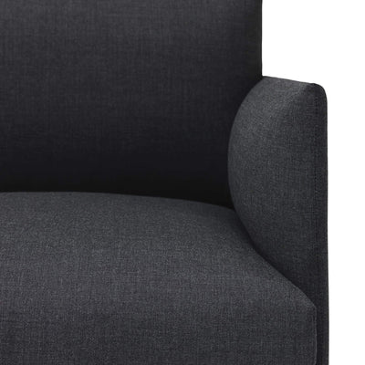 Muuto Outline Sofa in Remix 163 dark grey fabric. Made to order from someday designs. #colour_remix-163