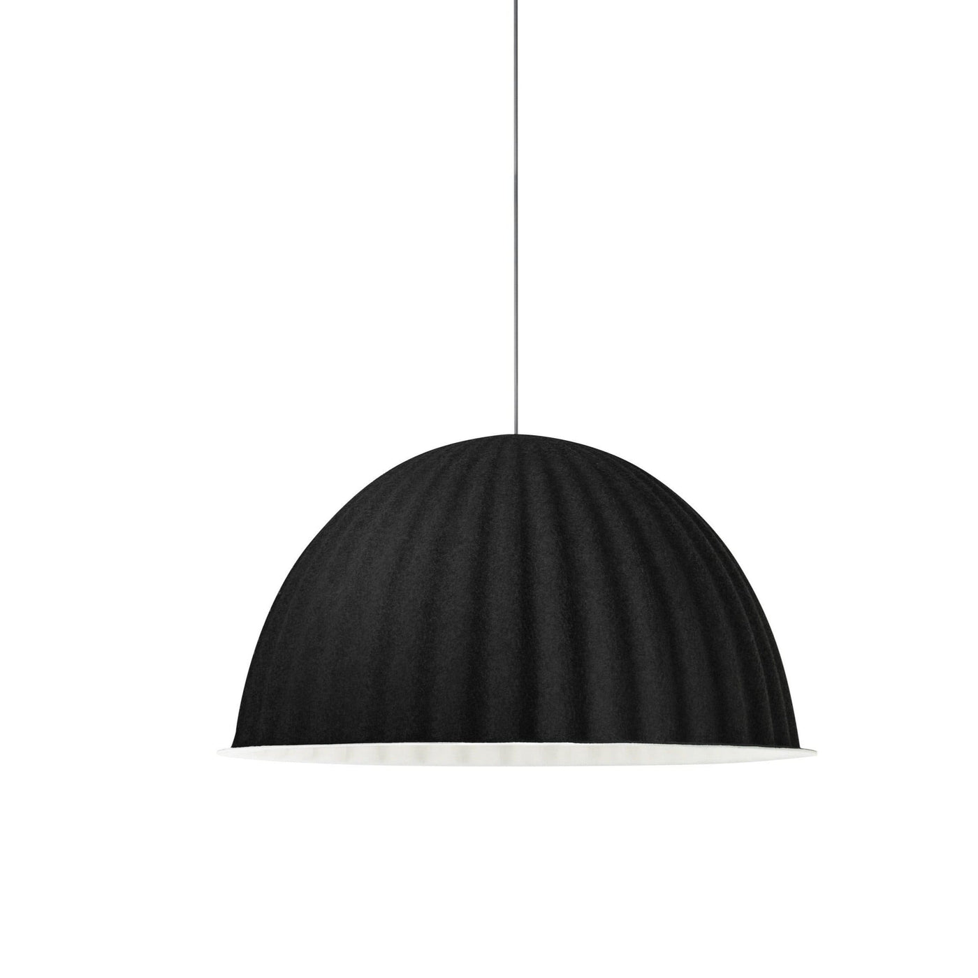 muuto under the bell pendant lamp black large available at someday designs. #colour_black-felt