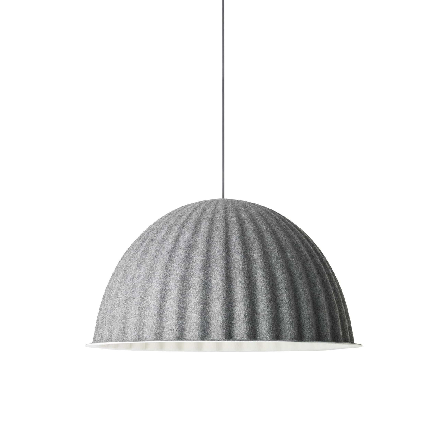 muuto under the bell pendant lamp grey large available at someday designs. #colour_grey-felt