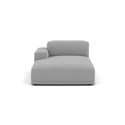 Muuto Connect Modular Sofa System, module k, left armrest lounge. Available from someday designs. #colour_steelcut-trio-133