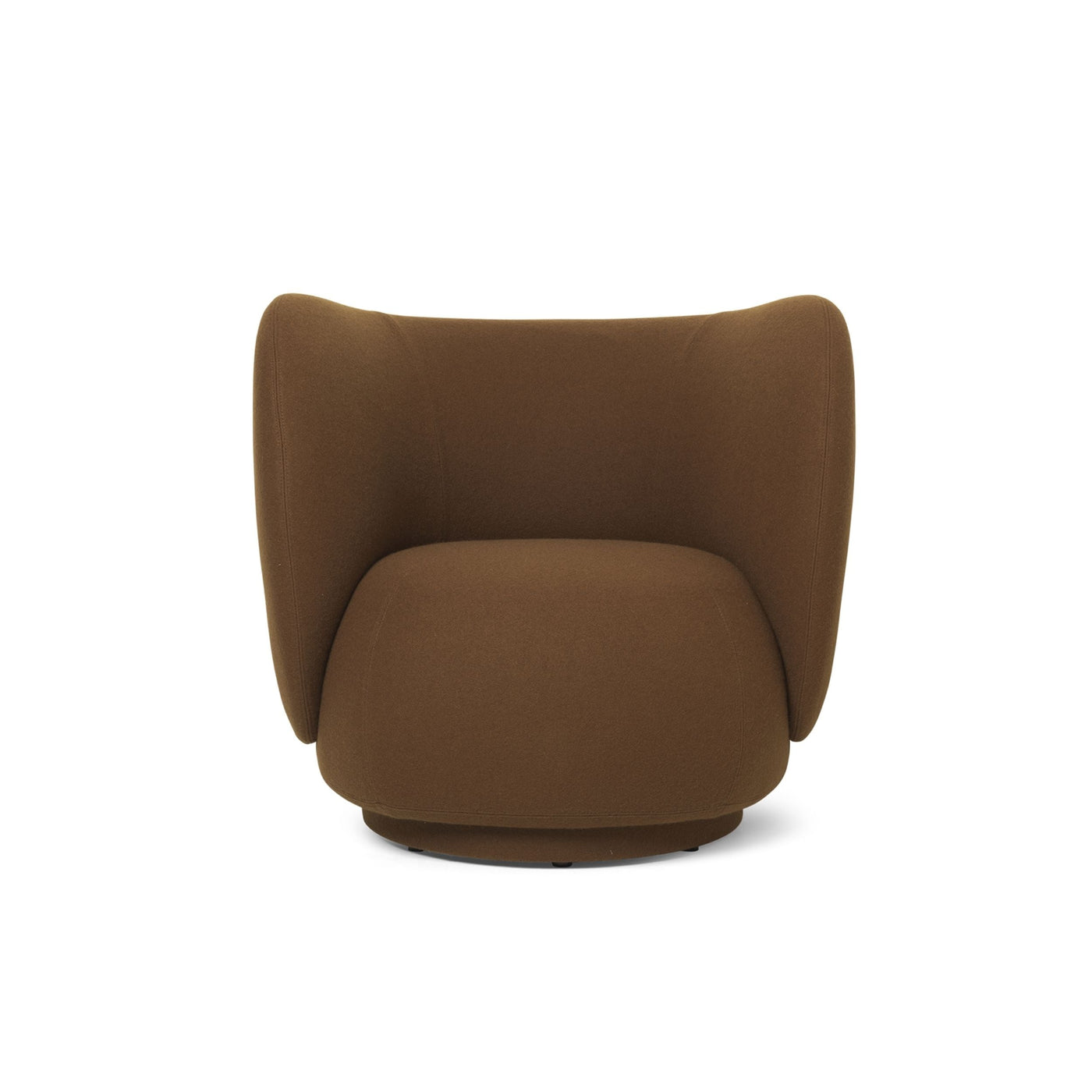 Ferm Living Rico Lounge Chair in tonus 364 brown fabric. Made to order from someday designs.  #colour_tonus-364