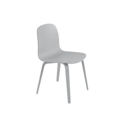 Muuto Visu chair wood base in grey. A modern dining chair available to buy from someday designs. #colour_grey