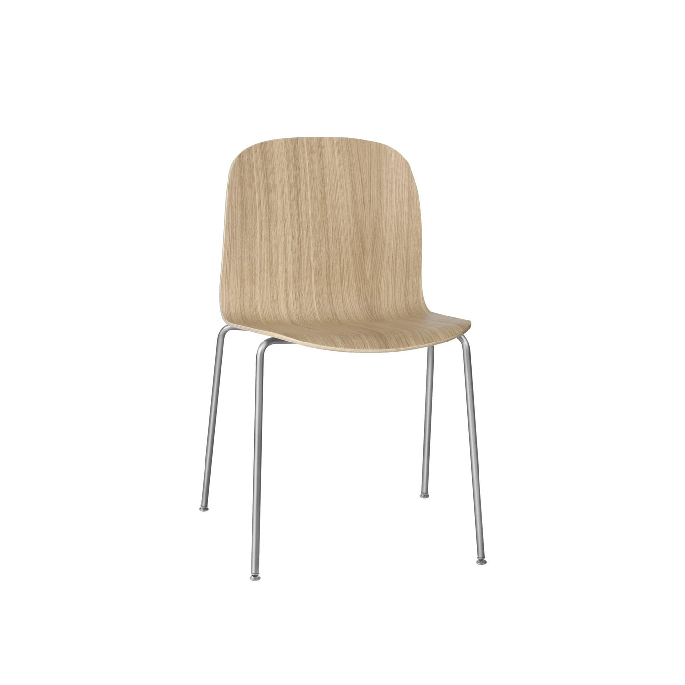 Muuto Visu chair tube base. Shop online at someday designs. #colour_oak-chrome