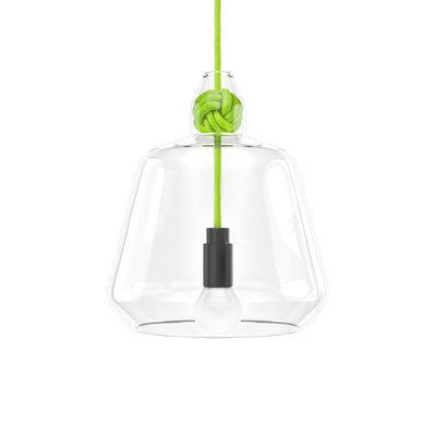 Vitamin Large Knot Pendant Lamp in green. Buy now from someday designs