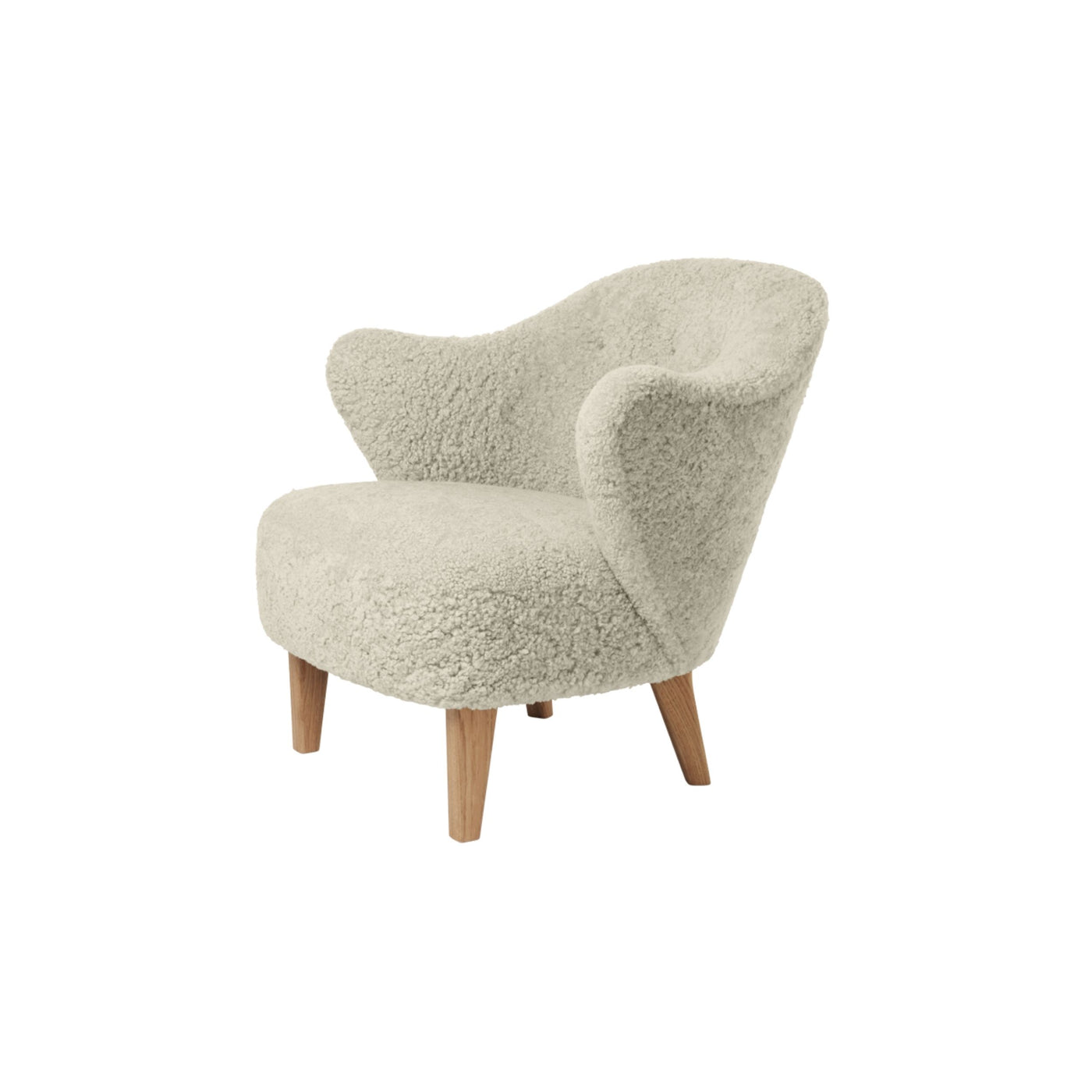 by Lassen Ingeborg Chair with natural oak legs. #colour_sheepskin-green-tea