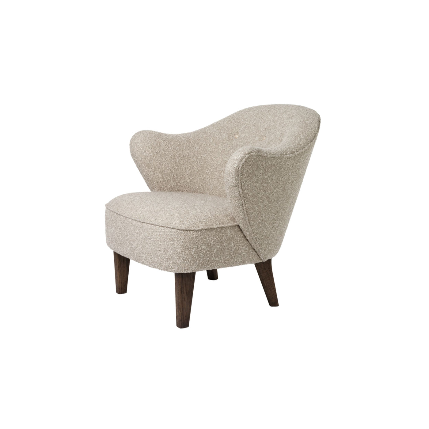 by Lassen Ingeborg Chair with smoked oak legs. #colour_sahco-zero-12