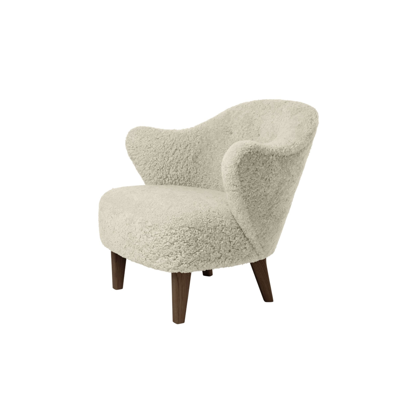by Lassen Ingeborg Chair with smoked oak legs. #colour_sheepskin-green-tea