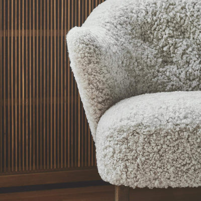 by Lassen Ingeborg armchair. in sheepskin Made to order from someday designs