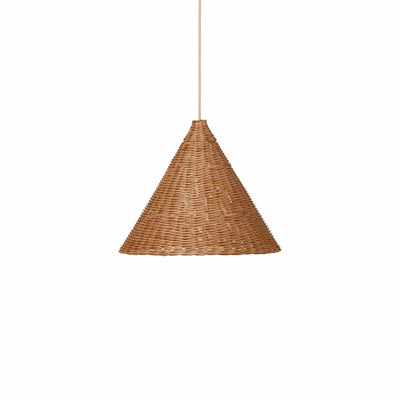 Ferm Livings Dou lampshades contrast geometric shapes & the organic, natural qualities of the hand-braided rattan. Free UK delivery from someday designs.  #size_45cm
