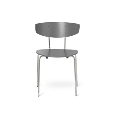Ferm living herman chair with chrome legs. Available from someday designs. #colour_warm-grey