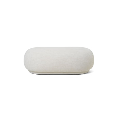 ferm living rico ottoman in off-white boucle fabric. Available from someday designs. #colour_off-white-boucle