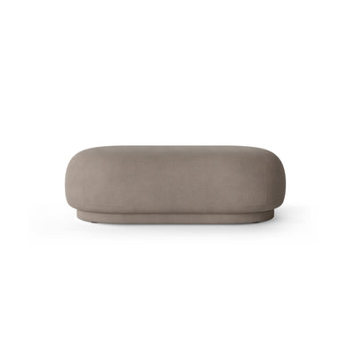 ferm living rico ottoman in soft fabric. Available from someday designs. #colour_grey-soft
