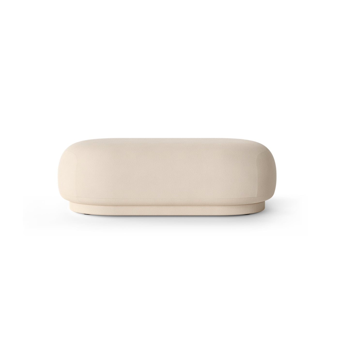 ferm living rico ottoman in soft fabric. Available from someday designs. #colour_off-white-soft
