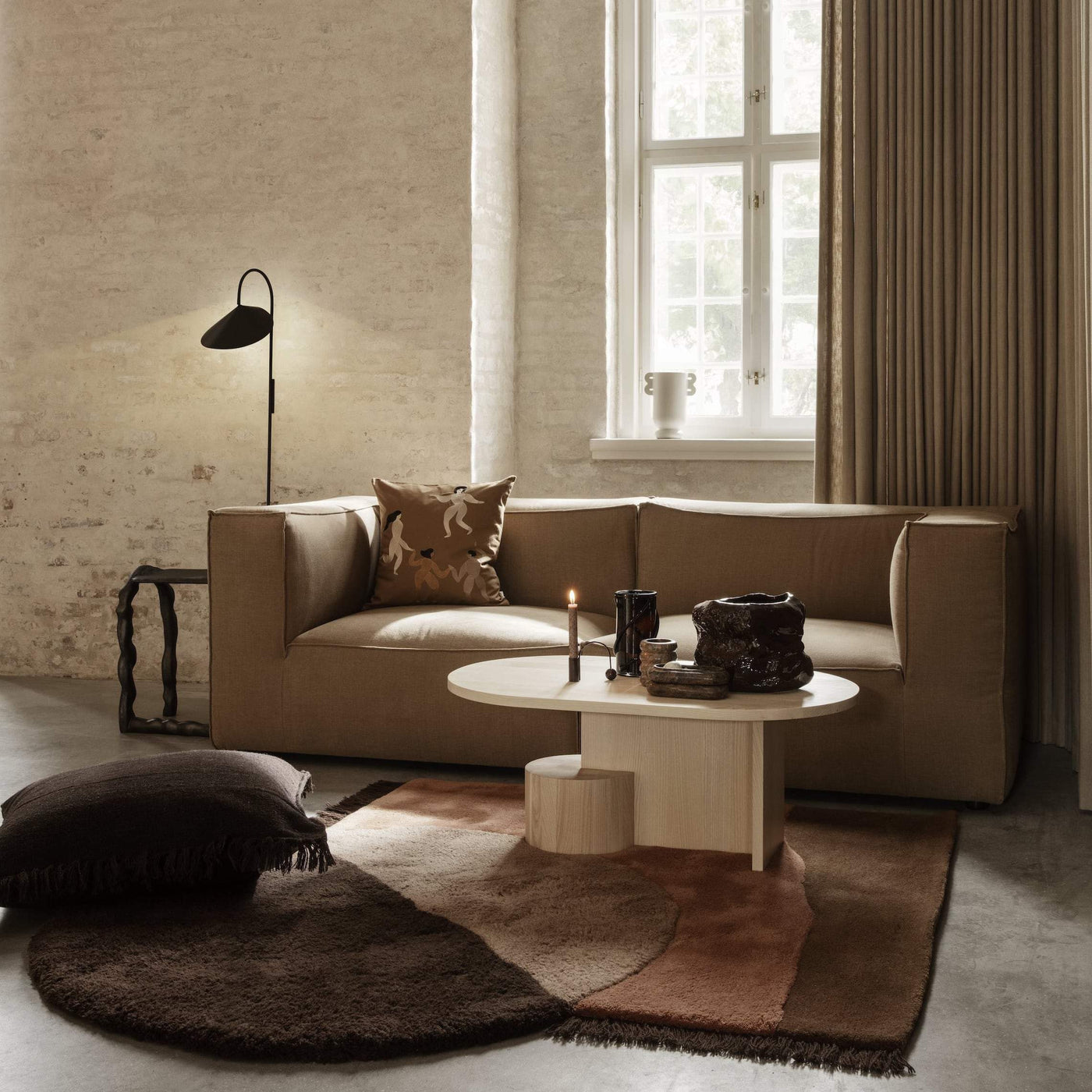 Ferm Living Catena Modular Sofa Series. Made to order from someday designs   #colour_hot-madison