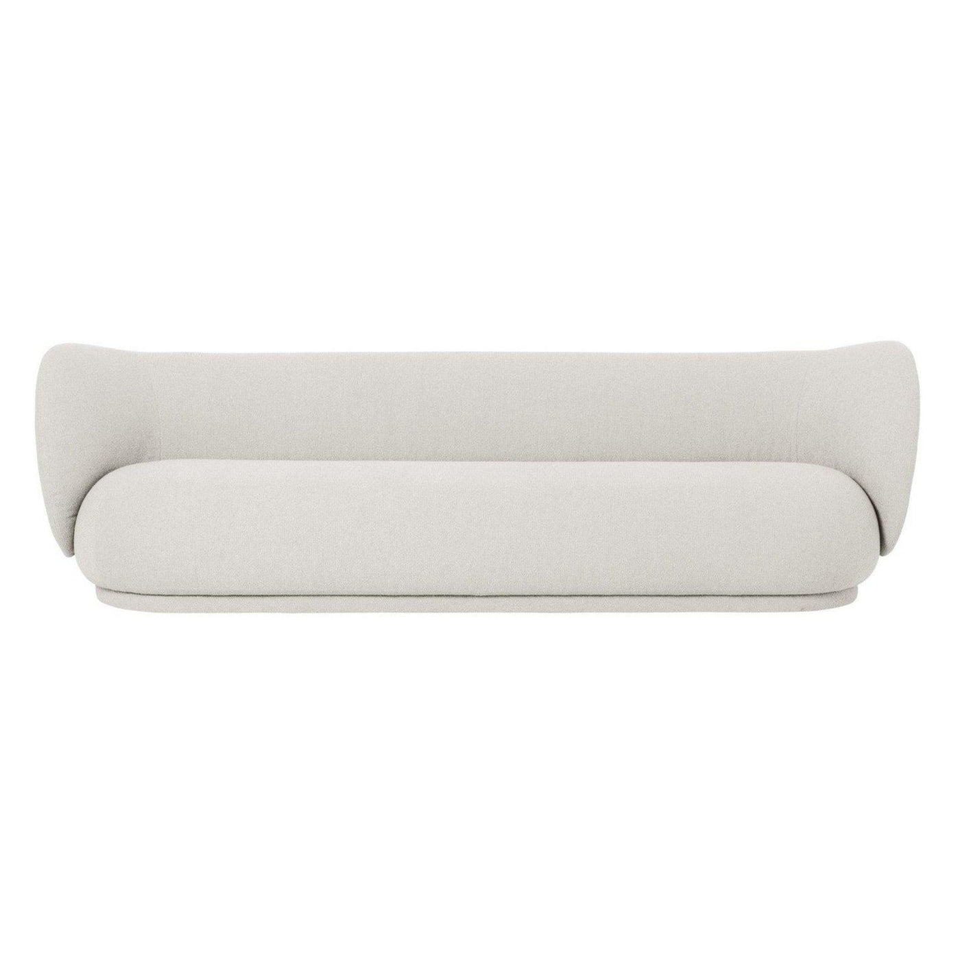 ferm living rico 4 seater sofa bouclé in off-white. Available from someday designs bouclé. #colour_off-white-boucle