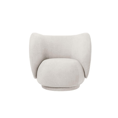 Ferm Living Rico Lounge Chair in off-white boucle. Made to order from someday designs. #colour_off-white-boucle