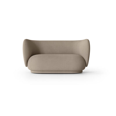 Ferm Living Rico 2 Seater sofa in sand boucle fabric. Made to order from someday designs. #colour_sand-boucle