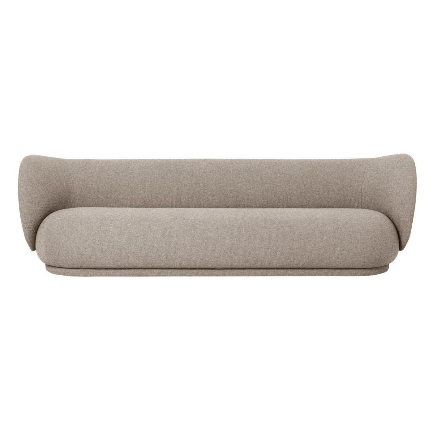 ferm living rico 4 seater sofa bouclé in sand. Available from someday designs bouclé. #colour_sand-boucle