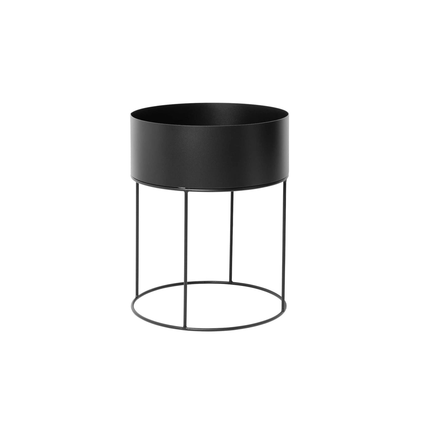 Ferm Living Plant Box round. Available from someday designs. #colour_black