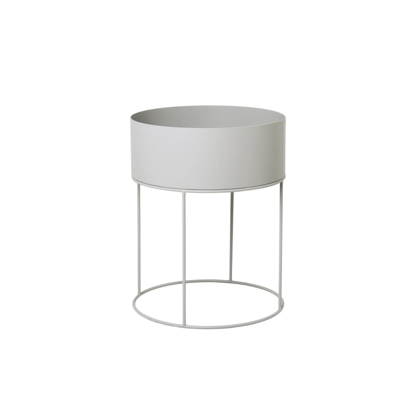 Ferm Living Plant Box round. Available from someday designs. #colour_light-grey