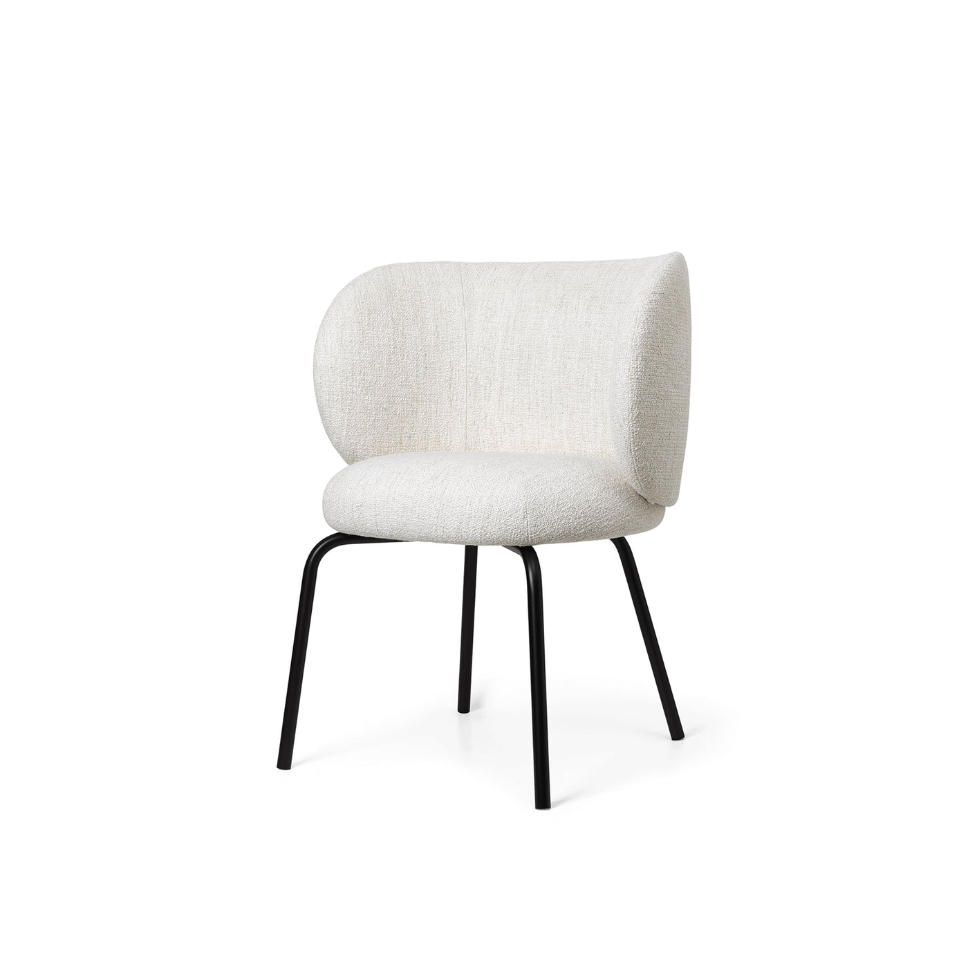 ferm LIVING Rico Dining Chair #colour_off-white-boucle
