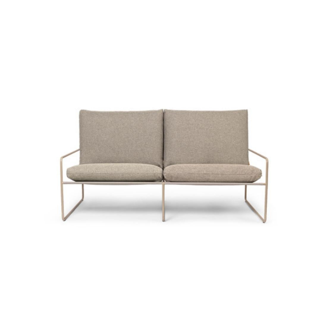 Ferm Living Desert 2 Seater outdoor sofa. Shop online at someday designs #colour_dolce-dark-sand