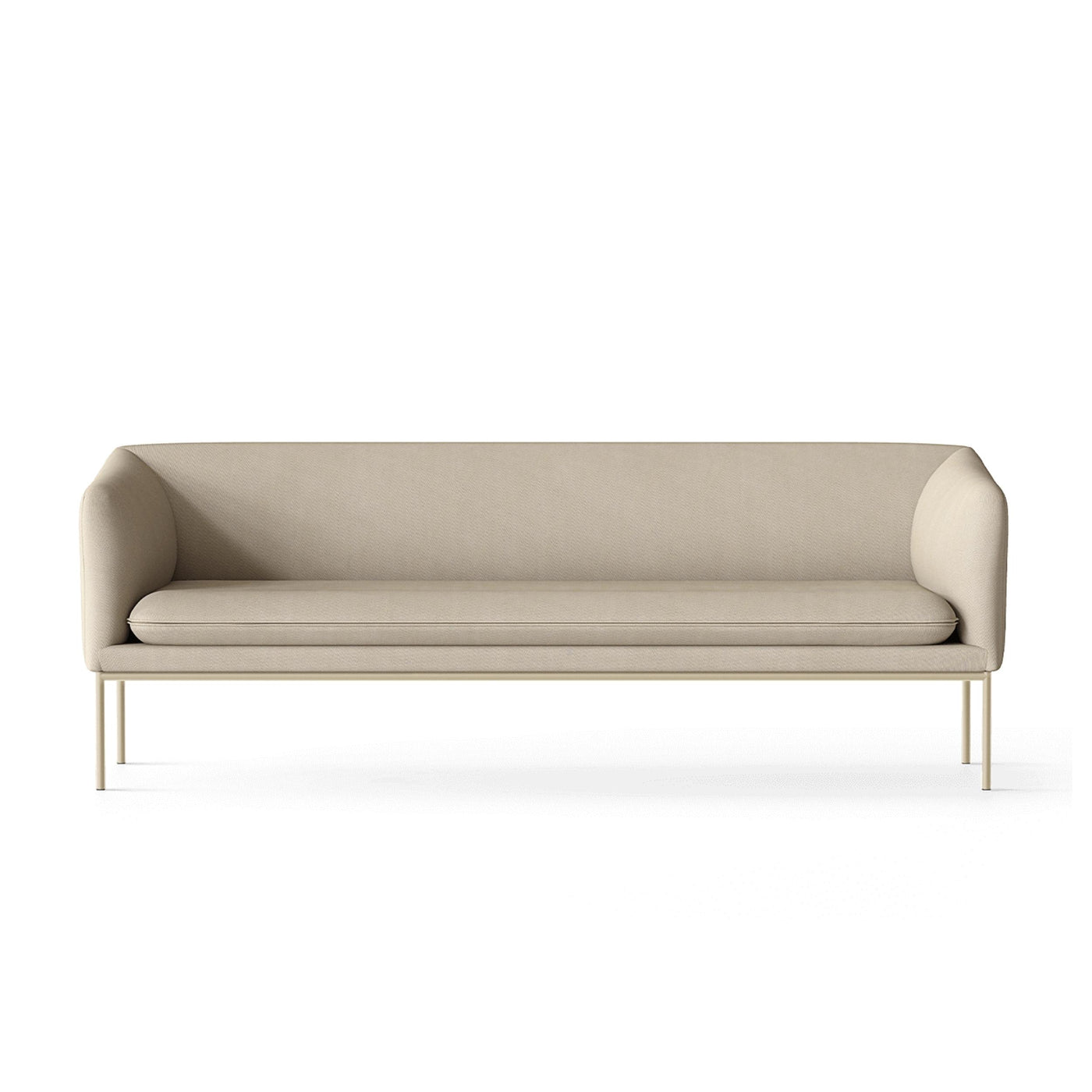 ferm living turn 3 seater sofa with cashmere legs. Made to order from someday designs. #colour_steelcut-trio-213