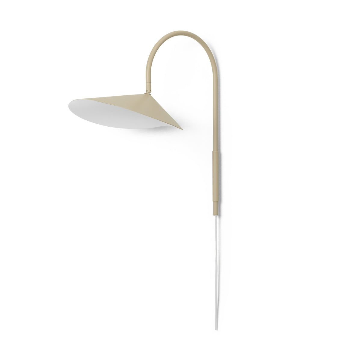 ferm living arum swivel wall lamp, ideal minimalist bedside light. Available to buy from someday designs. #colour_cashmere