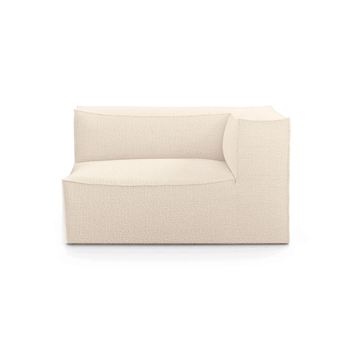 Ferm Living Catena Modular Series. Shop online at someday designs. L401 armrest right in #colour_off-white-wool-boucle