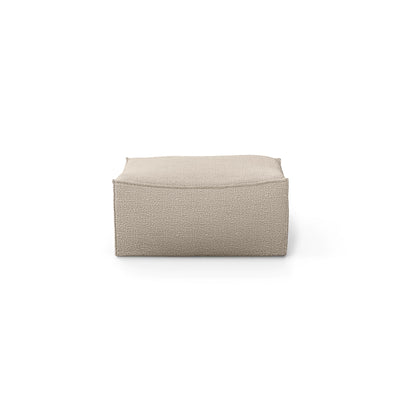 Ferm Living Catena Modular Series. Shop online at someday designs. S500 pouf square in #colour_natural-wool-boucle